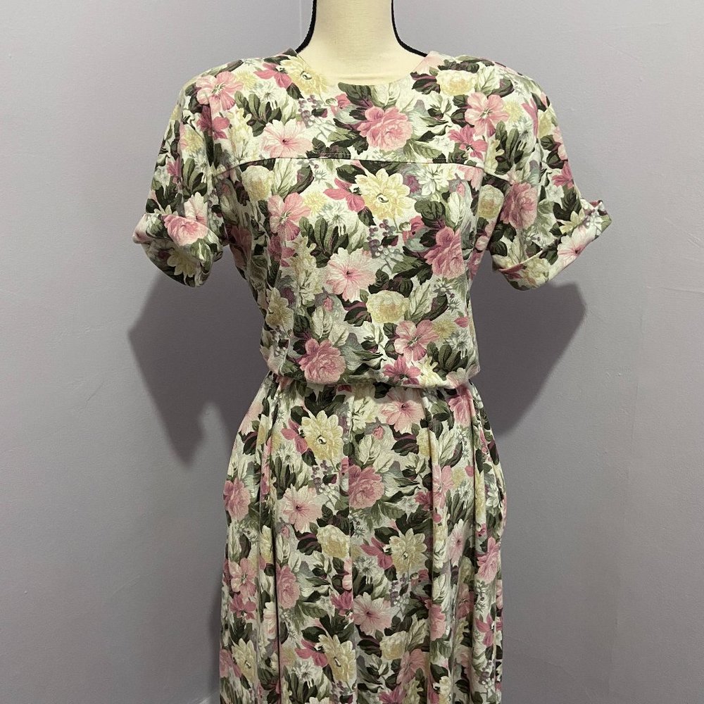 Vintage 1980s Day Dress by Stuart Alan Petites